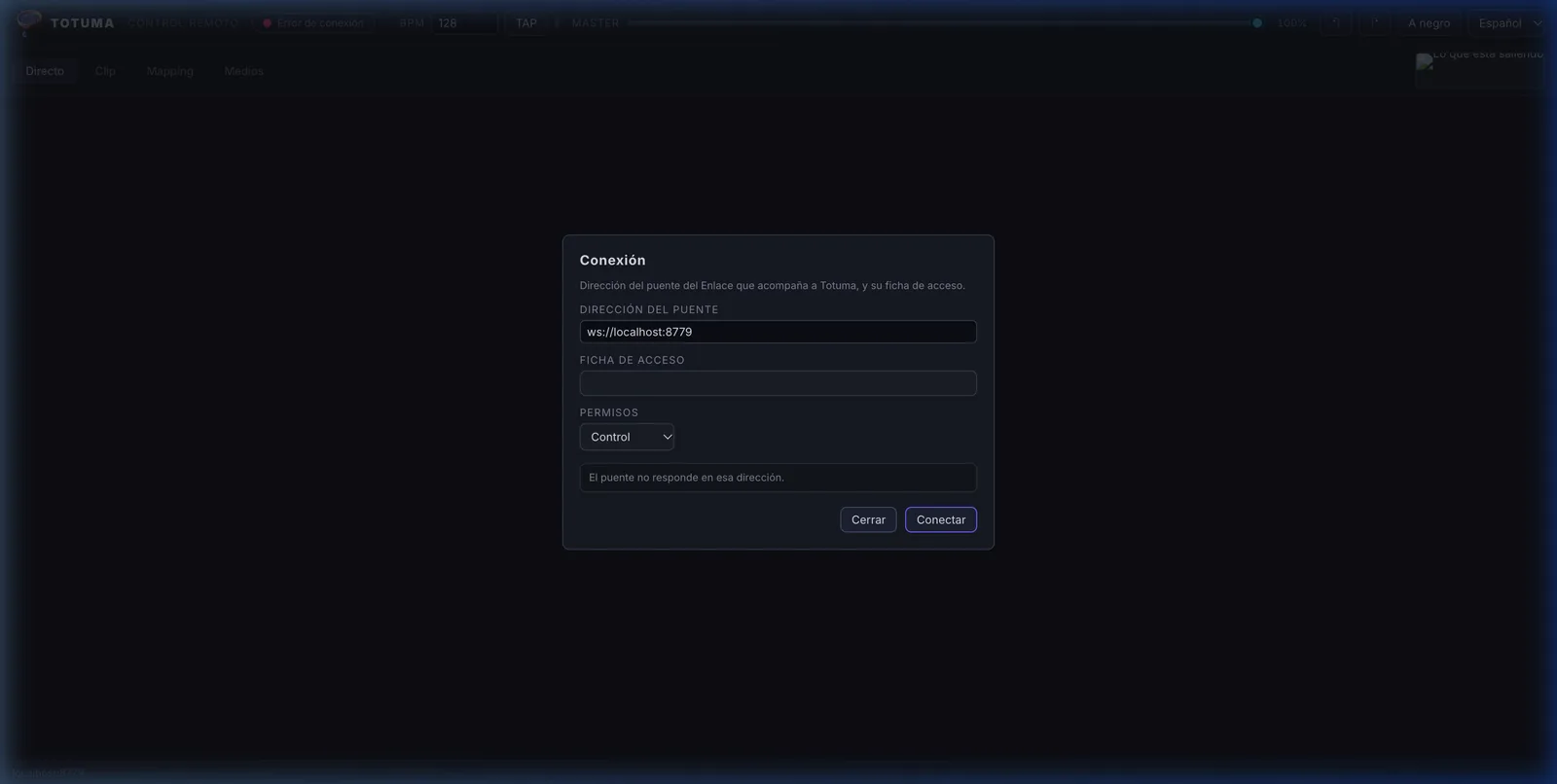 Totuma - Interfaz táctil de control remoto